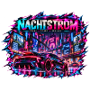 Nachtstrom Neonrenner Stadt