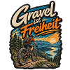 Gravel ist Freiheit Patch Geschenkidee 
