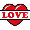 Herz / Herzchen / Love / Liebe (Red 2C)