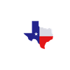 Texas Herzschlag Flagge