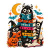Halloween Büchermonster | Lesen & Gruselspaß