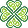Grünes keltisches Triskel