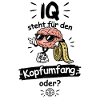 IQ steht für den Kopfumfang, oder?