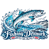 Dänemark Fischerei Wellen-Logo