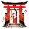 Miko Shrine Maiden – Japanische Priesterin