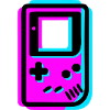 Retro Handheld Konsole Glitch