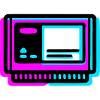 Retro Spielekassette Glitch Icon
