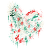 Weihnachts-Taube in Aquarellstil