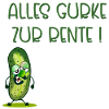 Abschied Kollegen, Rente Gurke
