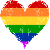 Regenbogen Herz used