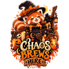 Chaos Brews Here Halloween Red Panda