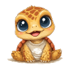 Kuschel Turtle mit großen Augen