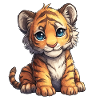 Kuschel Tiger Junges
