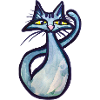 Schnurrbart-Aquarellkatze