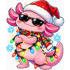 Weihnachtsdrache mit Lichterkette
