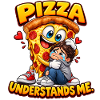 Lustige Pizza versteht mich