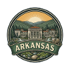 Arkansas Ozarks Nature Retro Reiseabzeichen