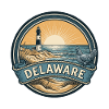 Delaware Cape Henlopen Retro-Reiseabzeichen