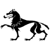 Mittelalterlicher Schwarzer Wolf