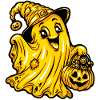 Halloween Geist Süßigkeiten