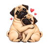 Mops Hund süßer Mops niedlicher Mops