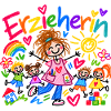 Erzieherin Kindergarten Beruf Geschenk Doodle