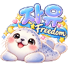 Kawaii Robben Freiheit Design