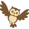 Eule Vogelmotiv Geschenkidee Illustration