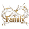 Goldenes Infinity-Familienemblem