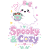 Spooky & Cozy Geist mit Kaffee