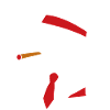 Noir-Skelett mit Zigarre