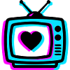 Neon Herz TV Retro