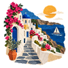 Santorini Küstenpfad