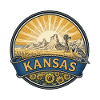 Kansas Sunflower Prairie Retro-Reisegeschenk