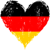 Deutschland Flagge Herz used