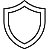 Sicherheitsschildlinien-Symbol