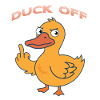Duck Off Cartoon Duck