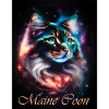 Main Coon Nebula - Fantasy Weltall Katze