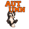 Herbstdachs – Herbst-Wildtierdesign
