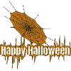 Happy Halloween Spiderweb Logo
