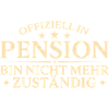 Pension Nicht mehr zuständig Pensionär