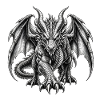 Grauer Drache