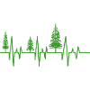 Bäume Herzschlag Wald EKG