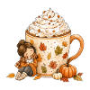 Gemütlicher Herbst Kaffee Zauber