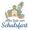 Schulstart Glücksillustration