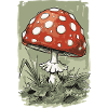 Cartoon Fliegenpilz