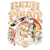 Piratenschädel mit Segel-Licht