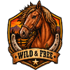 Wild & Free Pferde Shield Motiv