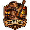 Country Vibes Western Sunset Shield