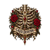Caged Devotion Skelett-Wappen